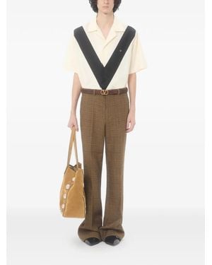 Valentino Garavani Cotton Bowling Shirt - Natural