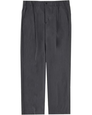 Herno Belt-Loop Pleated Trousers - Grey