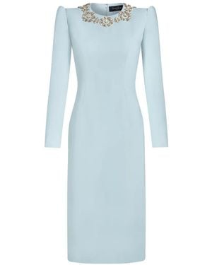 Jenny Packham Mantra Crystal-Embellished Dress - Blue