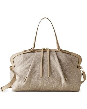 Borbonese Medium Frame Tote Bag - Natural