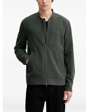 Les Deux Como Reg Zip-Up Bomber Jacket - Grey