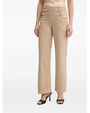 Morgan Buttoned Trousers - Natural