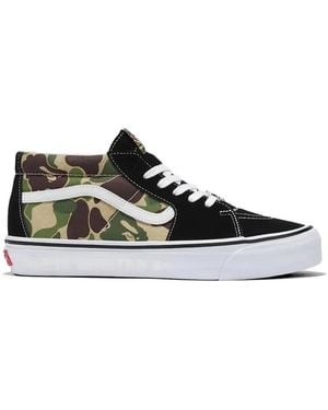 Vans X Bape Sk8-Mid Sneakers - White