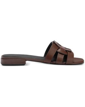 Furla Summer Leather Sandals - Brown