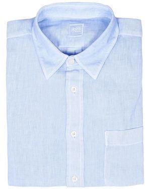 120% Lino Linen Shirt - Blue