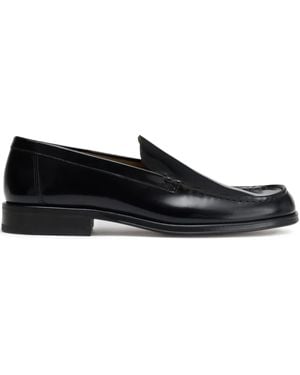 Lemaire Square-Toe Loafers - Black