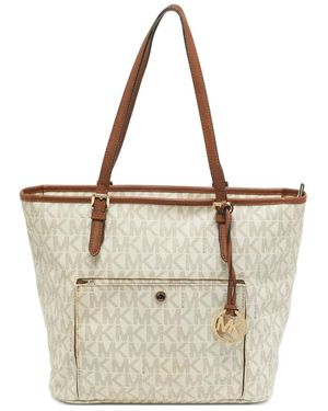 Michael Kors モノグラム ハンドバッグ - ホワイト