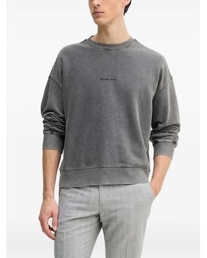 Michael Kors Logo-Detail Crew-Neck Sweatshirt - Grey
