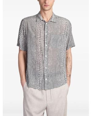 Grifoni Silk Shirt - Grey