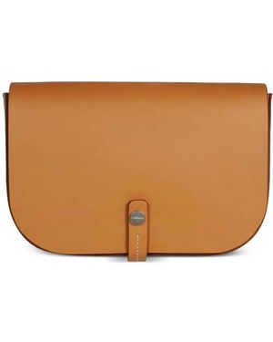 Il Bisonte Flap-Closure Leather Shoulder Bag - Brown