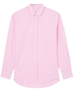 MC2 Saint Barth Brigitte Striped Shirt With Snoopy Print - Pink