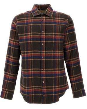 Portuguese Flannel Castor Check-Pattern Shirt - Brown