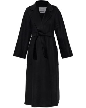 Max Mara Abrigo Ludmilla Con Cinturón - Negro