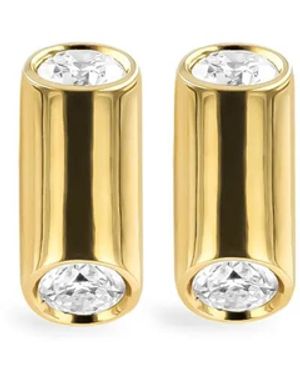 Pragnell 18Kt Mini Eclipse Diamond Stud Earrings - Metallic