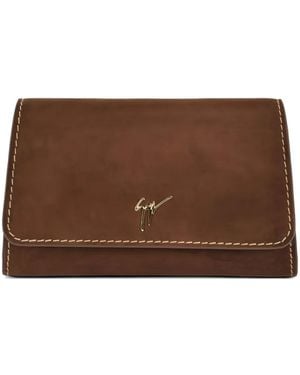 Giuseppe Zanotti Mini Cleopatra Chain-Strap Clutch Bag - Brown