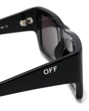 Off-White c/o Virgil Abloh Prescott Rectangle-Frame Sunglasses - Grey