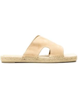 Castañer Cut-Out Flat Espadrilles - Natural