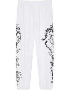 Givenchy Elastische Broek Met Print - Wit