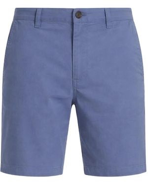 Michael Kors Stretch Chino Shorts - Blue