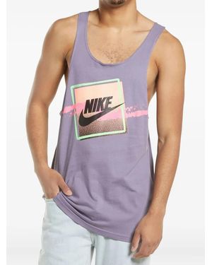 Nike Trägershirt mit Logo-Print - Lila