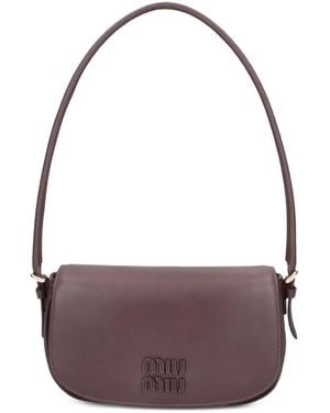 Miu Miu Cartera De Piel - Morado