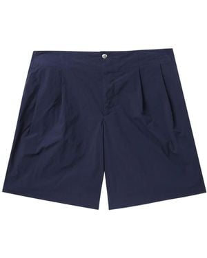 Kolor Pleated Tailored Shorts - Blue