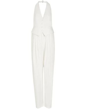 Ronny Kobo Rex Neckholder-Jumpsuit - Weiß