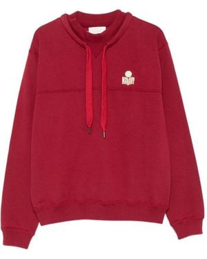 Isabel Marant Hoodie À Logo Imprimé - Red