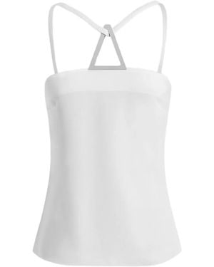 16Arlington Ivia Crêpe Top - White