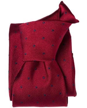 Elizabetta Pisa Jacquard Tie - Red
