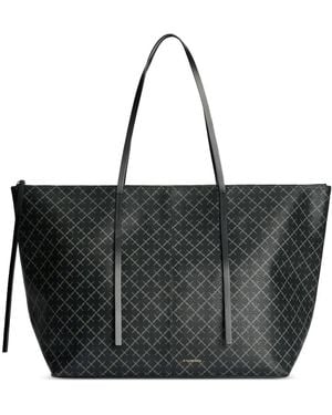 By Malene Birger Luze モノグラム ハンドバッグ - ブラック