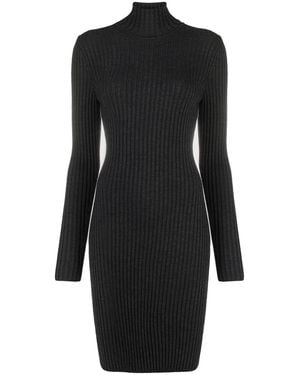 Wolford Ribbed Knit Turtleneck Dress - Black