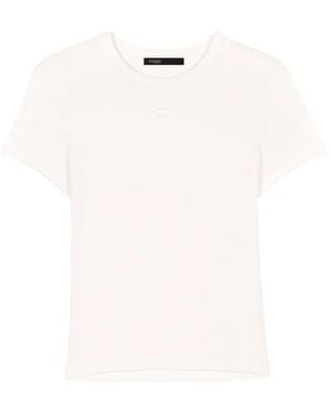 Maje Ribbed T-Shirt - White