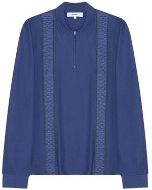Palmes Poloshirt mit Reißverschluss - Blau