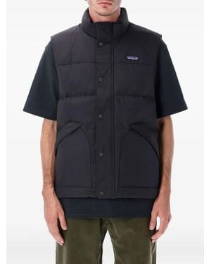 Patagonia Downdrift buttoned padded gilet - Schwarz