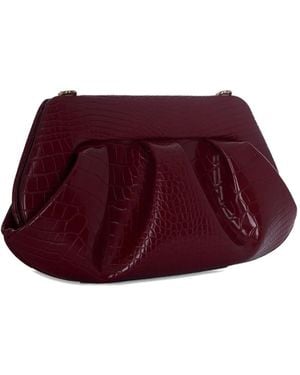 THEMOIRÈ Embossed Shoulder Bag - Purple