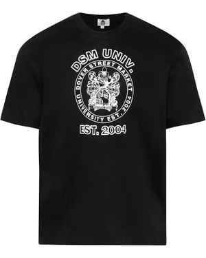 Dover Street Market Dsm Logo-Print T-Shirt - Black