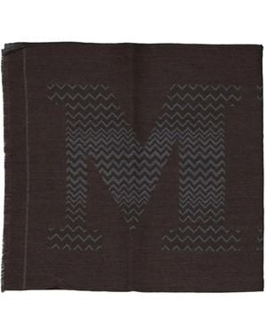 Missoni Logo-Intarsia Scarf - Nero