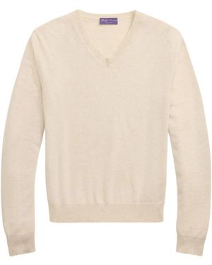 Ralph Lauren V-Neck Sweater - White