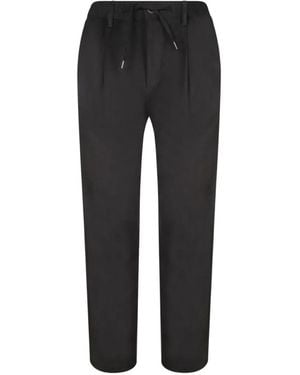 Herno Pantalones Con Cordones - Negro
