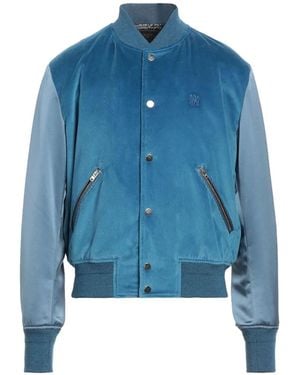 Amiri ベルベット ボンバージャケット - ブルー