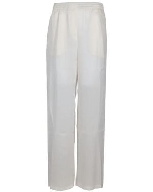 LA ROSE Pantalones Con Cinturilla Elástica - Blanco