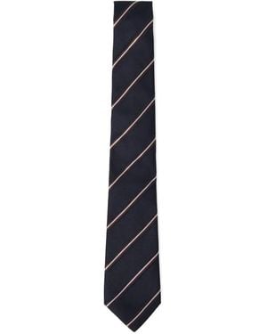 Giorgio Armani Corbata Regimental a rayas - Azul