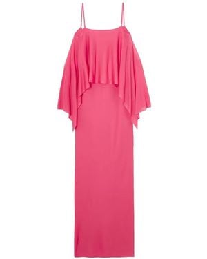 Tom Ford Off-Shoulder Ruffled Gown - Pink