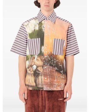 Rassvet (PACCBET) Gestreiftes Hemd - Orange