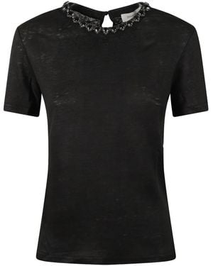 Zimmermann Embellished T-Shirt - Black