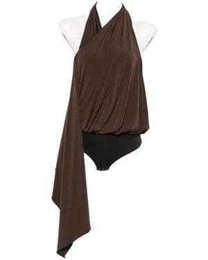 Coperni Draped Top - Brown
