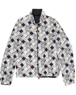 Fendi Omkeerbaar Jack Met Ff-Print - Grijs