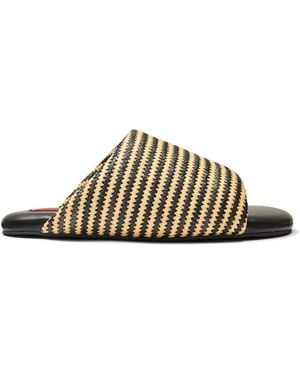 Simon Miller Stripe Bubble Sandals - White