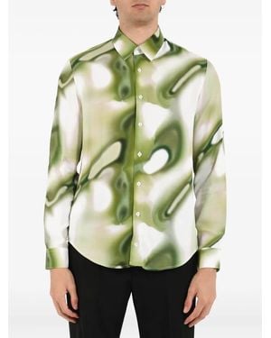 Patrizia Pepe Abstract-Print Shirt - Green